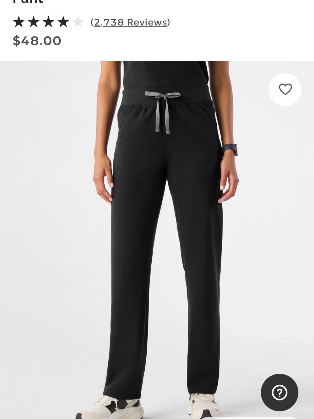 Black Figs Livingston Scrub Pants